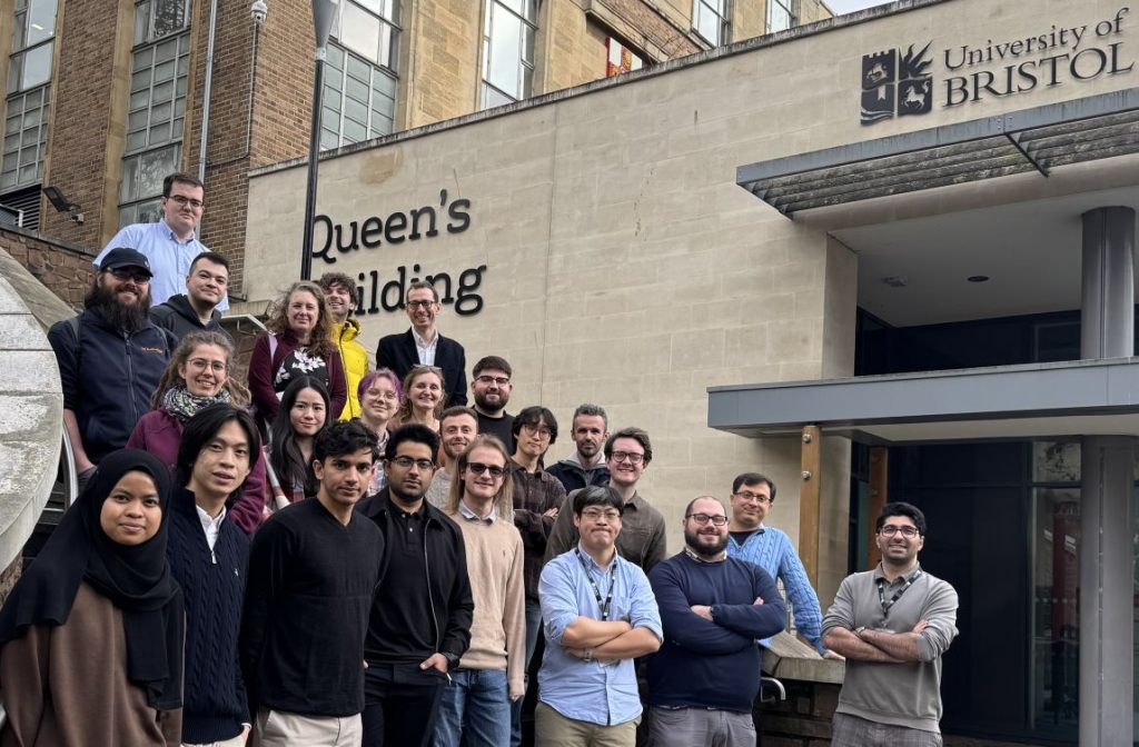 Group photo of CDT students outside Queens Building