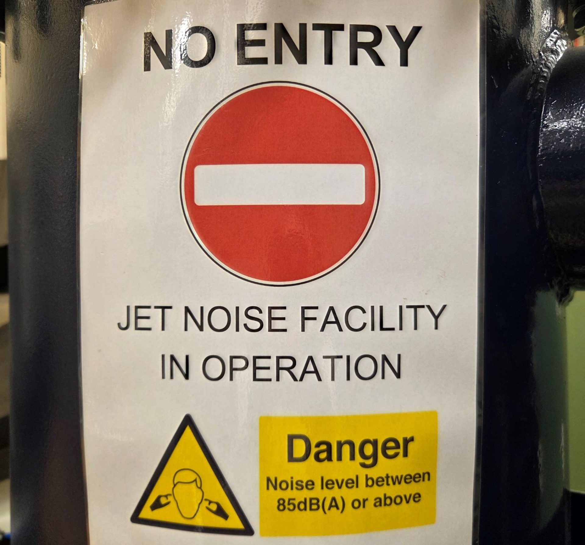 No entry sign - dangerous noise levels